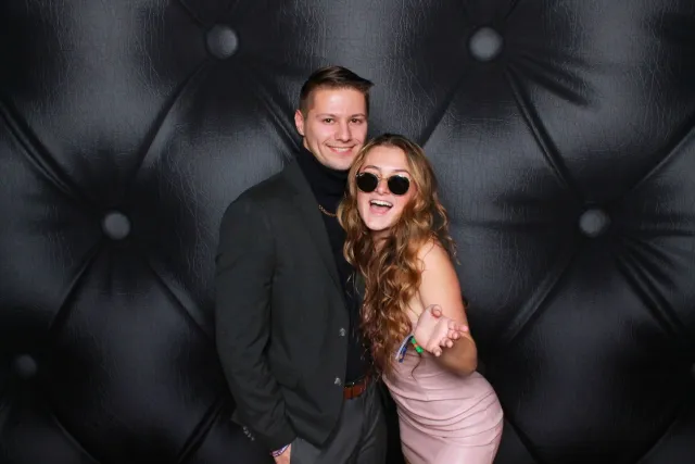 Black Pillow photo booth backdrop