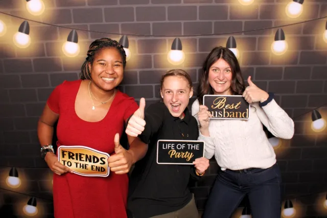 Cafe Lights photo booth backdrop