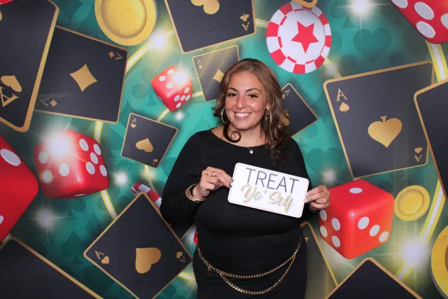 Casino photo booth backdrop