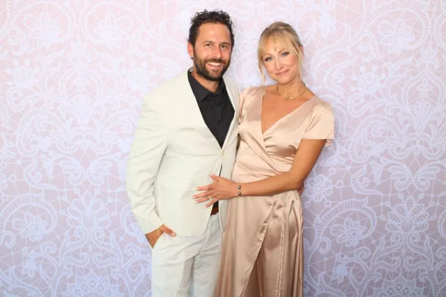 Lace photo booth backdrop