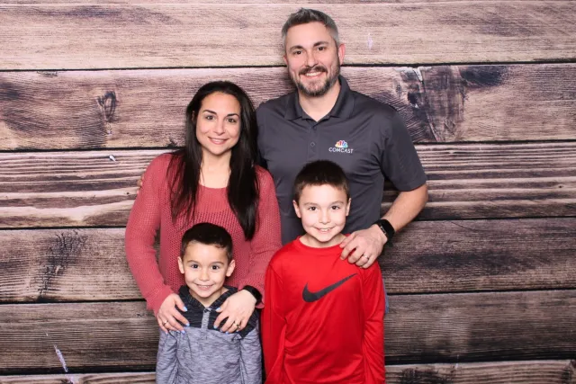 Natural Wood photo booth backdrop