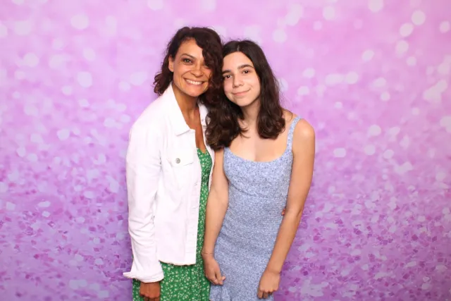 Pink Sparkle photo booth backdrop