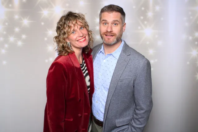 Star Shower photo booth backdrop