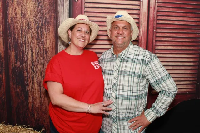 Swing Doors photo booth backdrop