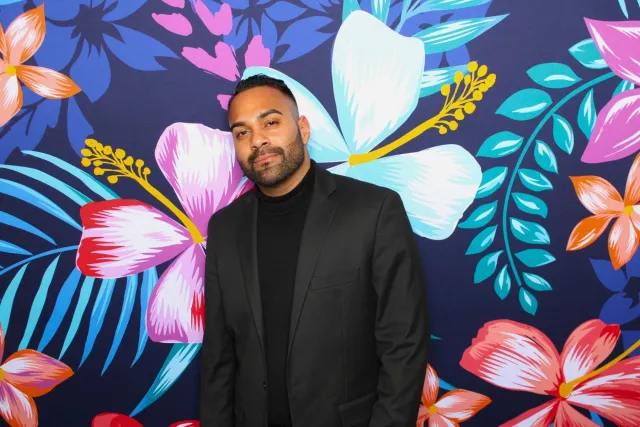 Tropical Floral photo booth backdrop