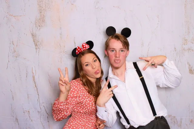 White Gold Canvas photo booth backdrop